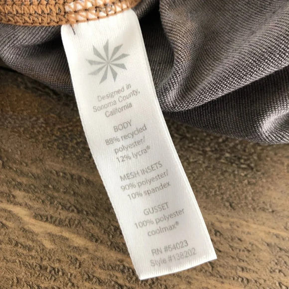 Athleta Womens Small S Paint Bucket Relay Capri Cropped Leggings Mesh Reflective - Picture 7 of 8